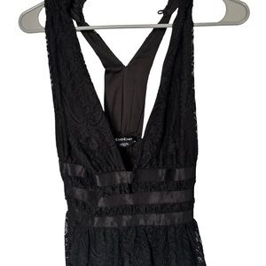 Bebe Elegant Black Lace Dress